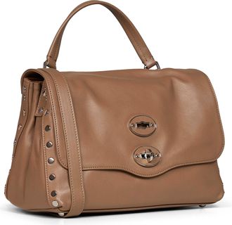 Zanellato Womens Handbag Small Postina Grey Timo Di Ravenna Bovine Leather Handbags Hand Bags