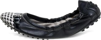 Tod's Ballerine a quadri Pre-owned - Nero