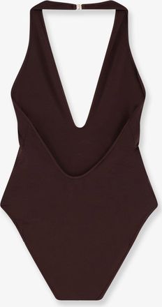 Zimmermann Womens Halter Bodysuit Luna Brown Viscose T-Shirts & Jerseys
