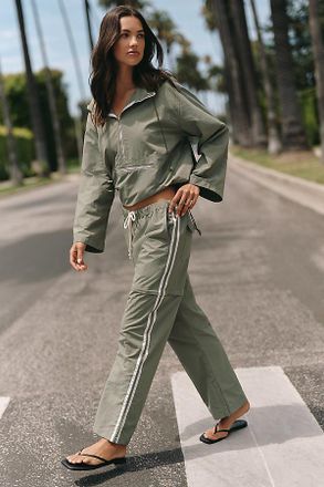Donni. Nylon Zip Pants