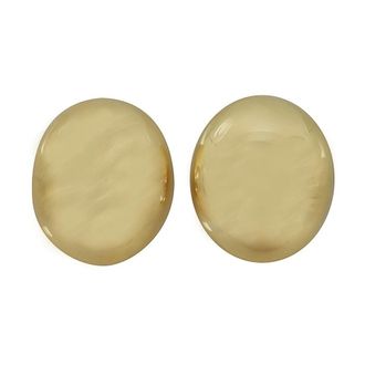 Federica Tosi Hoepeloorbellen - Dames - Oorbellen - Geel - ONE Size - Accessoires