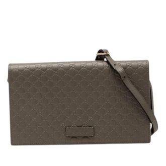 Gucci Pre-owned Cross Body Bags, female, Gray, Size: ONE SIZE Pre-owned Vintage Crossbody Bag