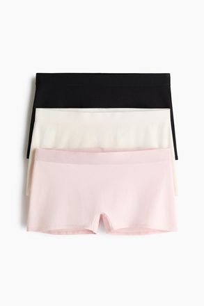 H&M 3er-Pack Boxerslips aus Baumwolle - Pink