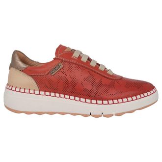 Pikolinos Rode damessneaker voor de zomer - Dames - Sneakers - Rood - 36 EU - Schoenen