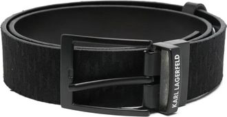 Karl Lagerfeld Gespriem met logo - Zwart