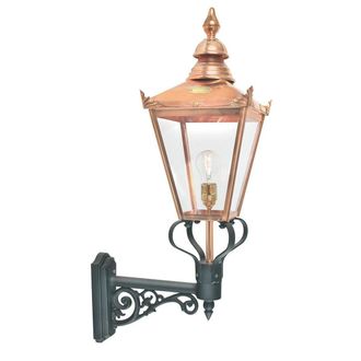Netlighting Chelsea 1 Light Outdoor Wall Lantern Light Copper IP44 E27