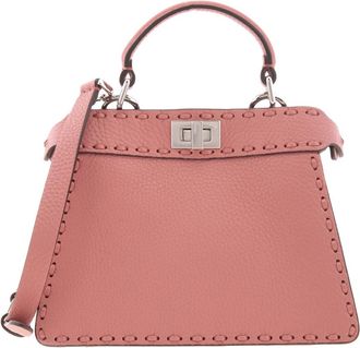 Fendi Peekaboo ISeeU Petite Leather Selleria Bag