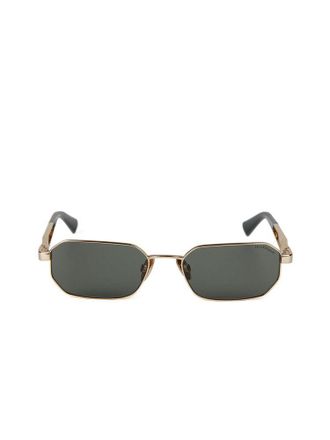 Ana Hickmann HI3248 Geometric Metal Frame Sunglasses - Gold