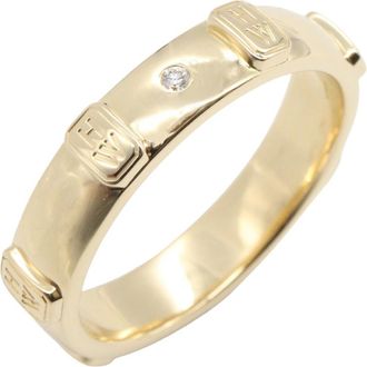 Harry Winston Clear Yellow Yellow Gold (18K) Band Ring (Pre-Owned)