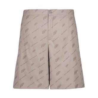 Off-white Stone Jacquard Bowling Shorts - male - Off White - Casual Shorts - Brown - M - Shorts