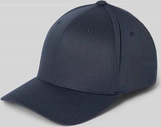 Flexfit Cap mit verstärkter Schirm Modell Wooly Combed in Dunkelblau, Größe L/XL