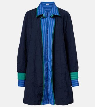 Loewe Striped technical cotton-blend shirt dress