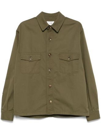 Saint Laurent cotton shirt jacket - men - Cotton - M - Green