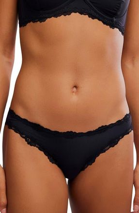 Free People Intimately FP Charlie Bikini in Black at Nordstrom, Size X-Small