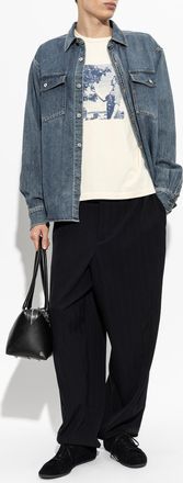J.W.Anderson Denim Shirt, Mens, Blue