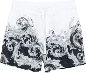 Versace Jeans Couture Baroque-print Drawstring Shorts