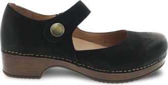 Dansko Womens Beatrice Shoe In Black Burnished Nubuck