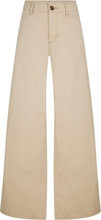 Levi's Womens Levis Big Yikes Solid Patterned Wide Leg Chinos in Safari - Beige - Size 28W/29L