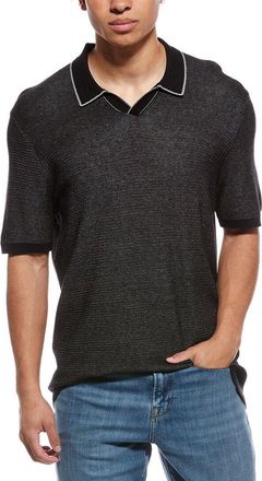 Raffi Silk-Blend Johnny Collar Shirt