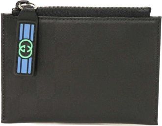 Gucci Black Gg Canvas Coin Purse/Coin Case (Pre-Owned)