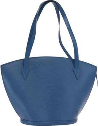 Louis Vuitton Pre-owned Vintage Schoudertas - Dames - Vintage Schoudertas - Blauw - ONE Size - Leer - Vintage