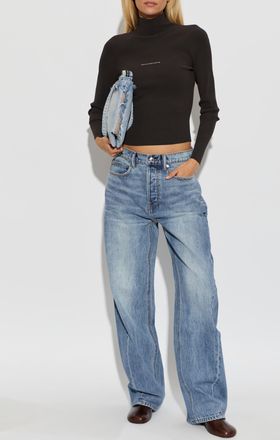 Alexander Wang Top With A Turtleneck, Womens, Brown