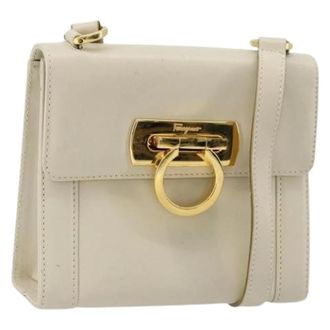 Ferragamo Pre-owned Cross Body Bags, female, White, Size: ONE SIZE Pre-owned Shoulder Bag