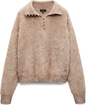 Rag & Bone Jada Brushed Cashmere Sweater in Mink at Nordstrom, Size Small