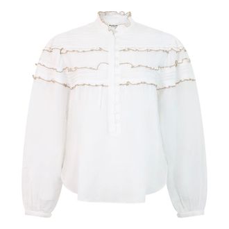 Isabel Marant Dames, Blouses & Shirts, Wit, Maat: XS Katoen