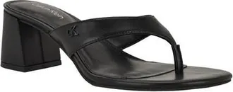 Calvin Klein Locinda Block Heel Sandal in Black at Nordstrom, Size 9.5