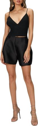 Nude Knit Top In Black