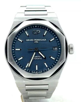 Girard Perregaux Pre-owned Girard Perregaux Laureato Blue Dial Mens Watch 81010-11-431-11A