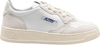 Autry Leather And Suede Sneakers With Glitter