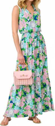 Lilly Pulitzer Amiria Maxi Dress In Starlight Navy Lydia The Lion
