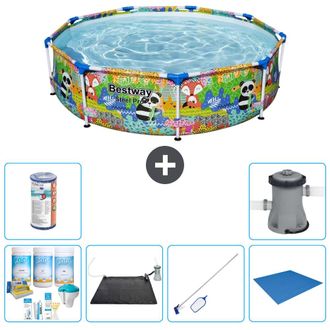 Bestway Piscina Bestway Steel Pro Redonda - Animales - 274x66 Cm - 7-piezas S21624