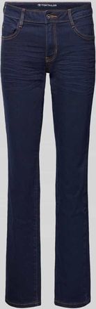 Tom Tailor Straight Fit Jeans aus Baumwoll-Mix Modell LIVA STRAIGHT in Dunkelblau, Größe 27/32