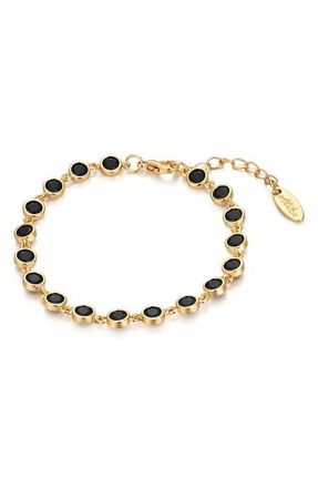 Ettika Everyday Cubic Zirconia Bracelet in Black at Nordstrom