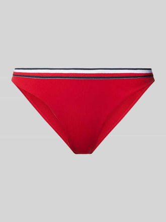 Tommy Hilfiger Bikini-Hose mit elastischem Logo-Bund in Rot, Gr&ouml;&szlig;e S