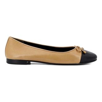 Tory Burch Tory Burch, Ballerinas, female, Beige, Size: 10 1/2 US Leather Ballet Flat