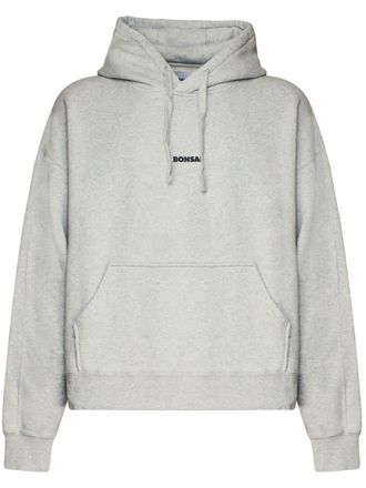 BONSAI Hoodie met box-logo - Grijs