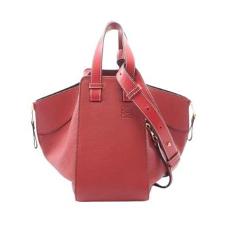 Loewe Pre-owned Handbag - Dames - Pre-owned - Rood - Maat: ONE Size Leer