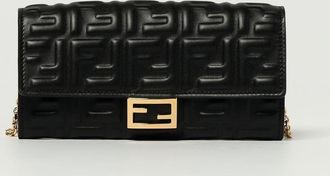 Fendi Portafoglio Baguette Fendi in nappa con monogram FF embossed