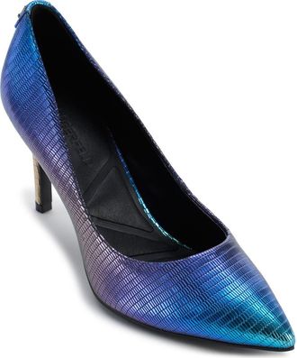 Karl Lagerfeld Royale Pointed Toe Pump in Blue Multi at Nordstrom, Size 6.5
