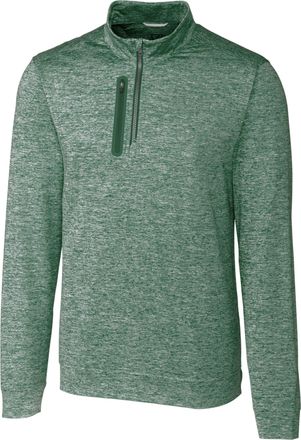 Cutter & Buck Stealth Heathered Quarter Zip Mens Pullover Jacket