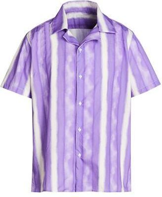 8 by YOOX PRINTED CAMP-COLLAR S/SLEEVE OVERSIZE SHIRT