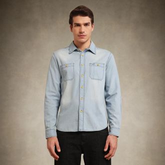Members Only Mens Denim Shirt