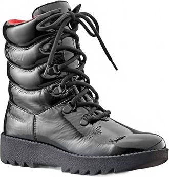 Cougar Womens Patent Boot In Black