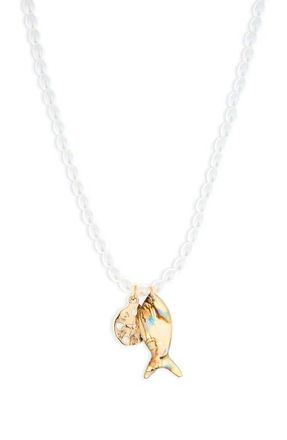 BP. Summer Vibes Charm Necklace in Gold at Nordstrom