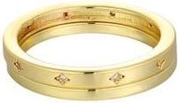 Adornia Set of 2 14K Gold Plated Cubic Zirconia Star Band Rings at Nordstrom Rack, Size 7