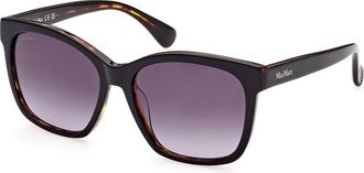 Max Mara MM0042 05B Womens Sunglasses Black Size 56